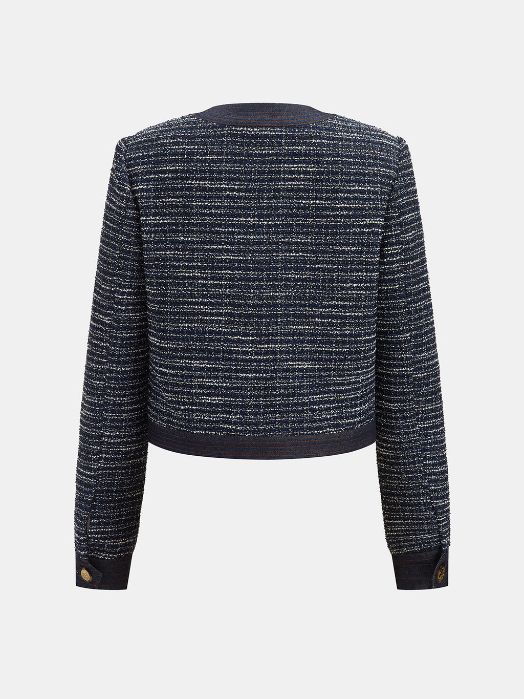 Horsebit Detail Tweed Blazer