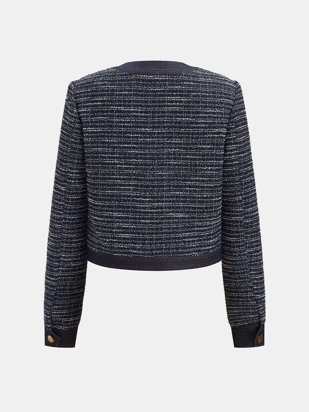 Horsebit Detail Tweed Blazer