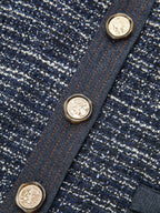 Horsebit Detail Tweed Blazer