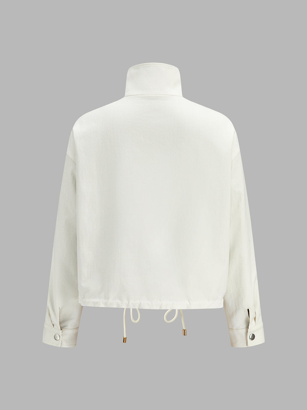Reversible Drawstring Waist Check Jacket