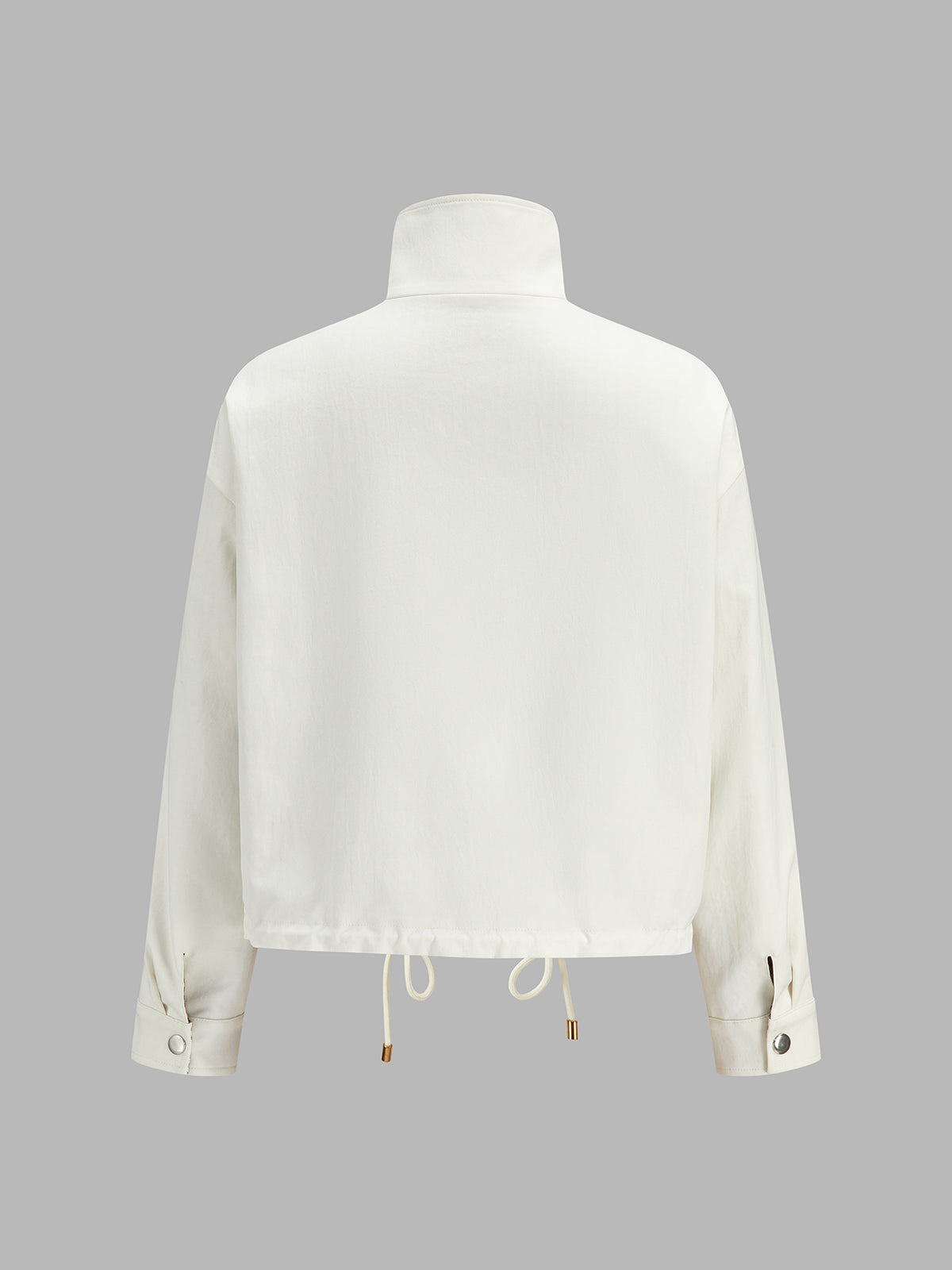 Reversible Drawstring Waist Check Jacket