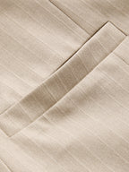 Pinstripe Tie Detail Tailored Blazer