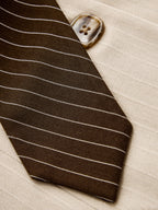 Pinstripe Tie Detail Tailored Blazer