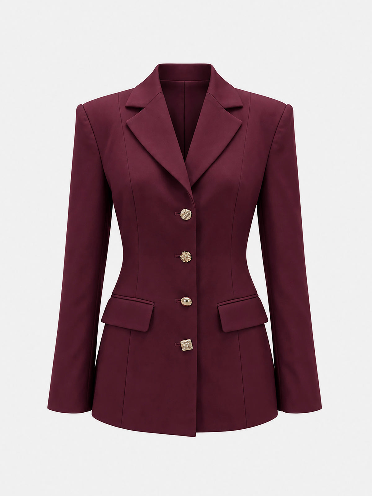 Back Belt Fitted Blazer