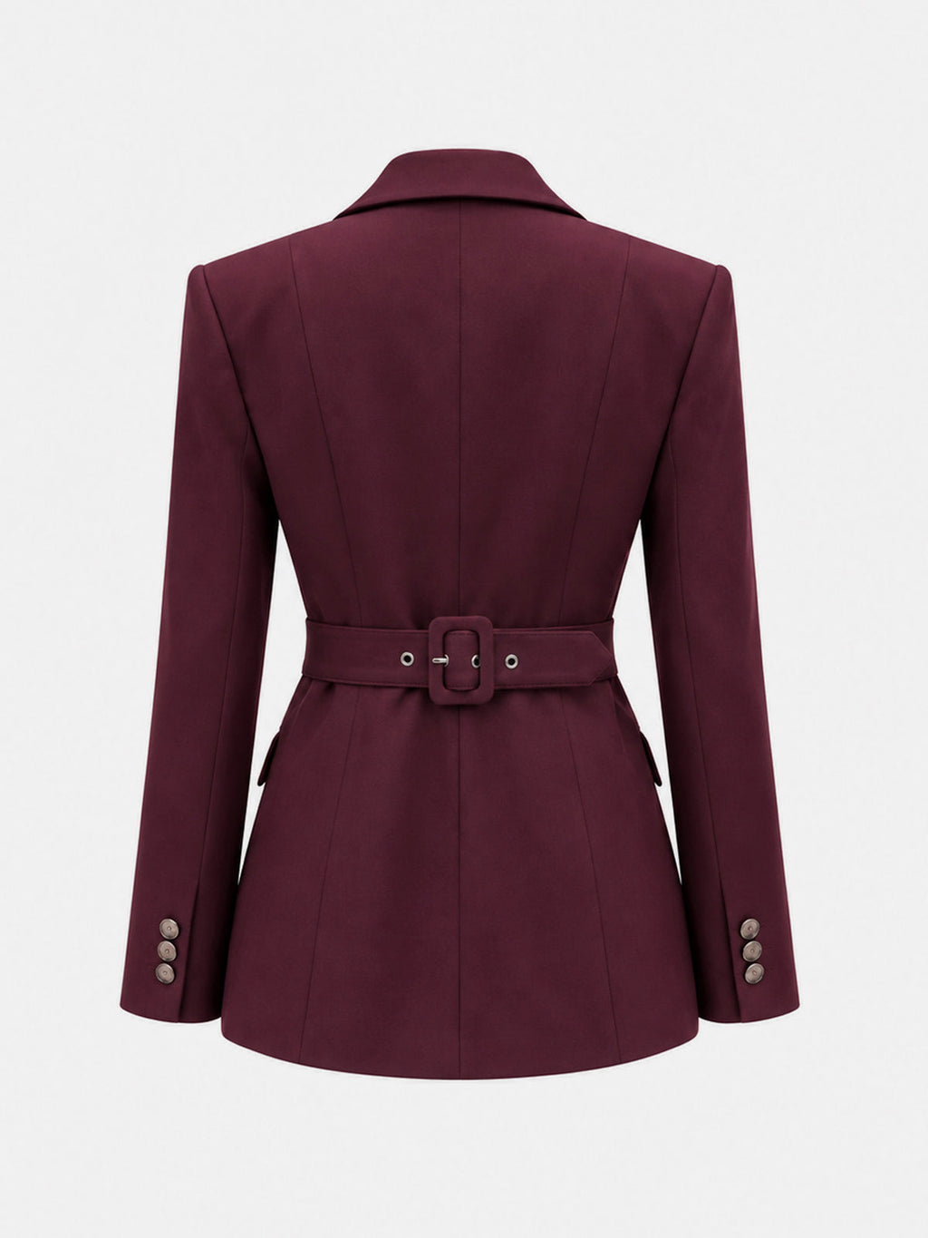 Back Belt Fitted Blazer
