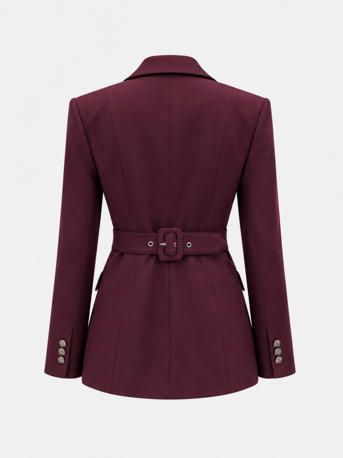Back Belt Fitted Blazer