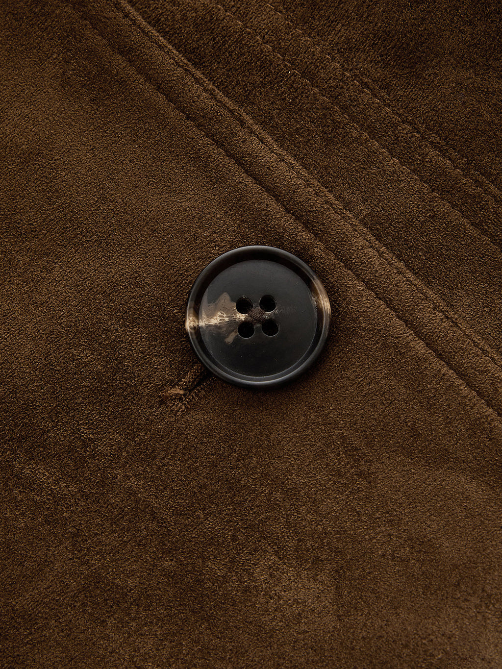 Faux Suede Double Breasted Blazer