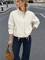 Reversible Drawstring Waist Check Jacket