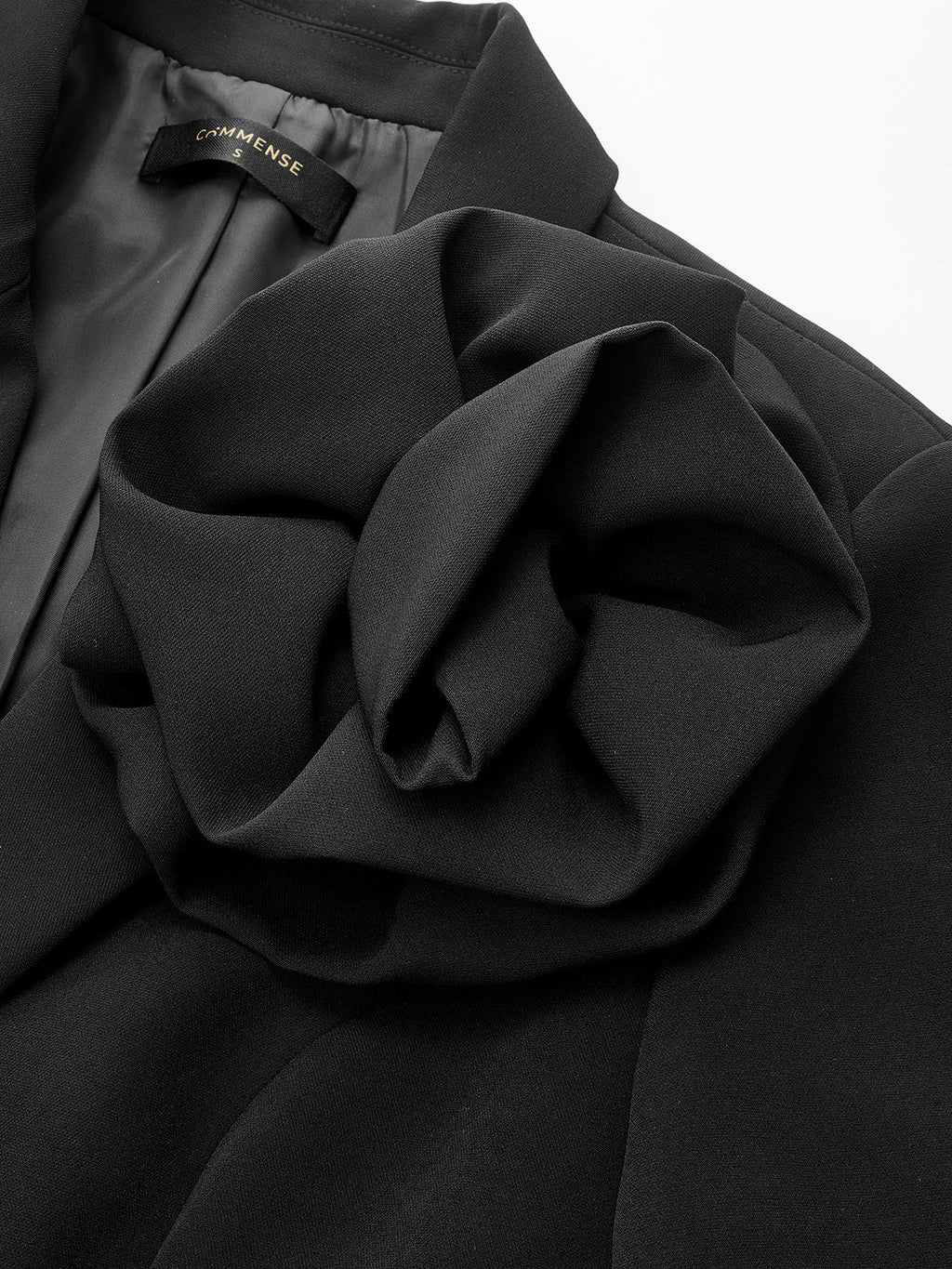 3D Flower Decor Slim Blazer