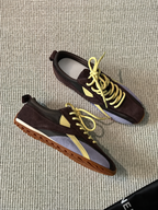 Multi-Color Retro Lace Up Sneakers